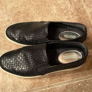 Black Michael Kors slip on casual shoes